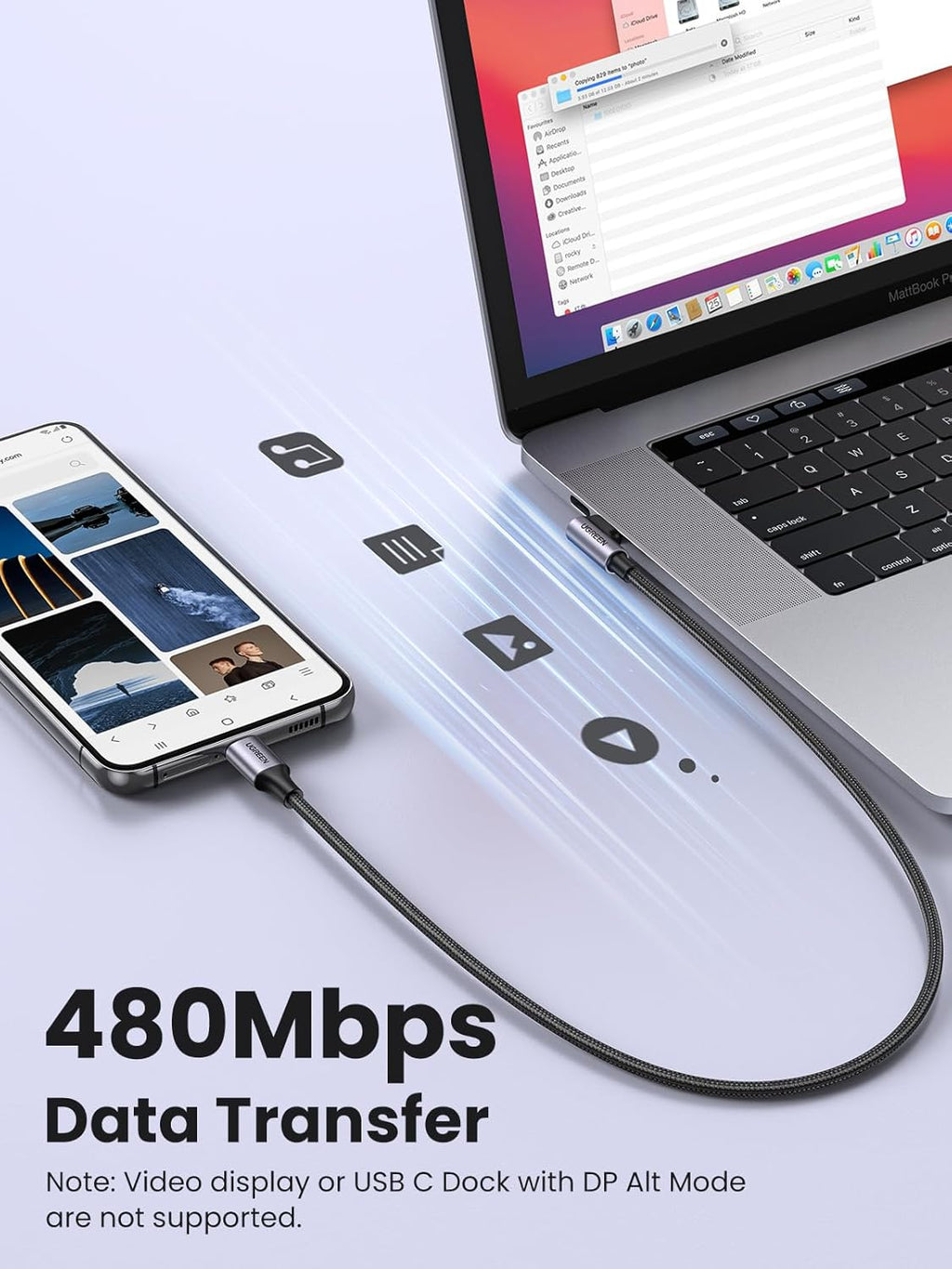 Right Angle USB C Cable 6.6FT 2-Pack, 60W USB C to USB C Cable 90 Degree Type C Cable for Iphone 17/16, Macbook Pro/Air, Ipad Pro 2022/Air 5/Mini 6, Galaxy S25/S24/S23, Pixel 10/9, Switch
