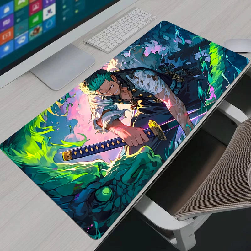 Mouse Pads Anime Gaming Accessories Large Mousepad One Piece Zoro Carpet Gamer PC Computer Keyboard Desk Mat Mausepad